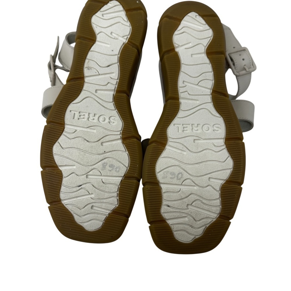 Sorel Ankle Strap Platform Wedge Sandal Cream Joanie III. Size 9 1/2 - Picture 8 of 8